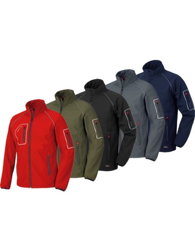 Cazadora softshell just gris 4515n talla-l de starter