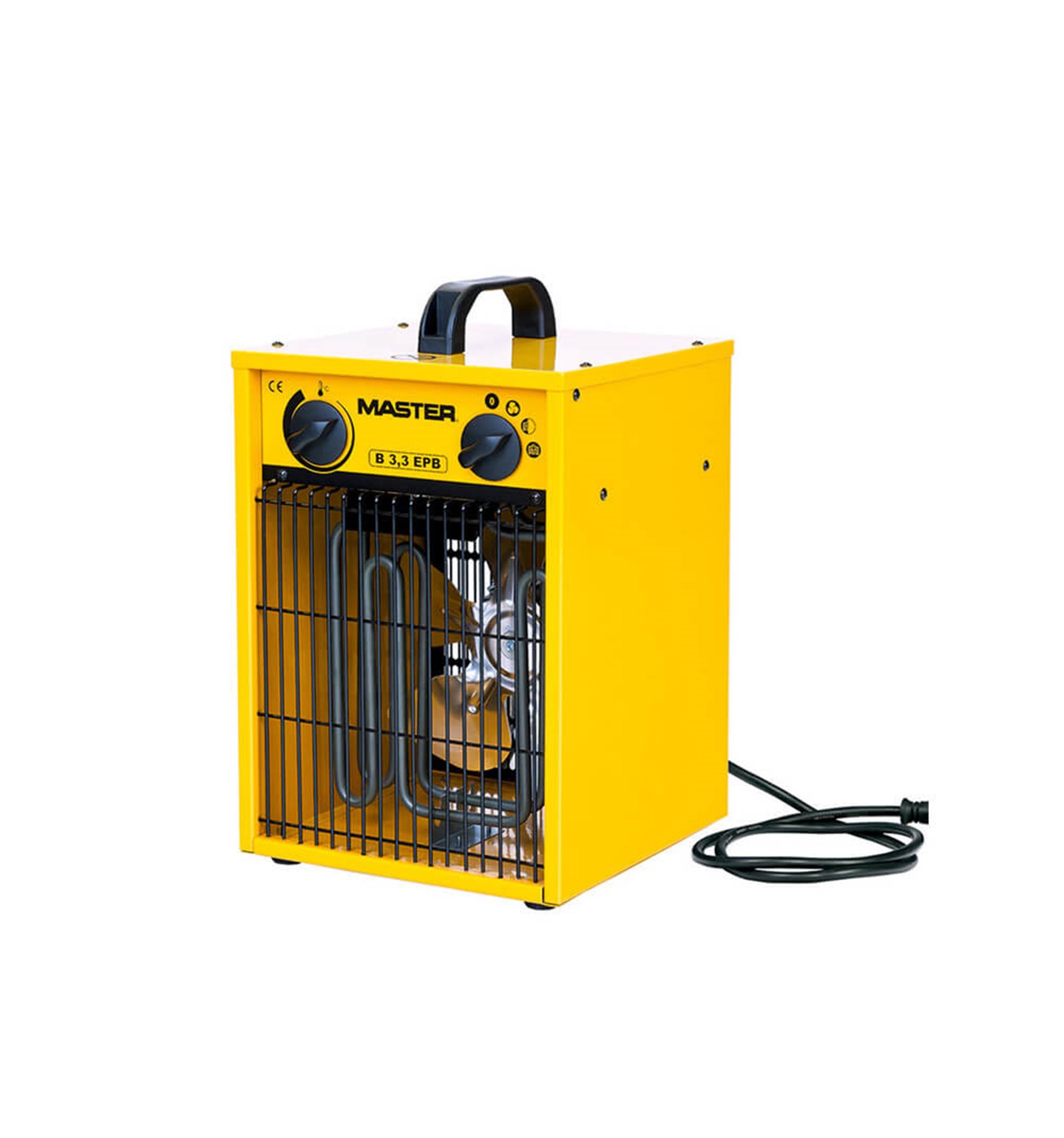 Calefactor industrial RS PRO con 2 niveles de potencia, 3kW máx., con  termostato, alim 230V ac, caudal 386m³/h
