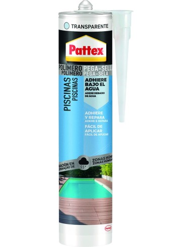 Pattex piscinas 280ml 2844234 transp. de pattex caja de 12 unidades