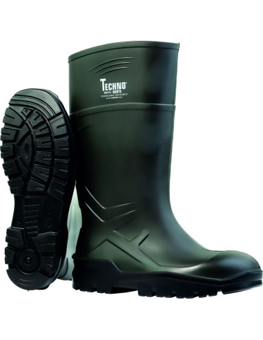 Bota troya no epi pu talla 39 verde/negro de techno boots