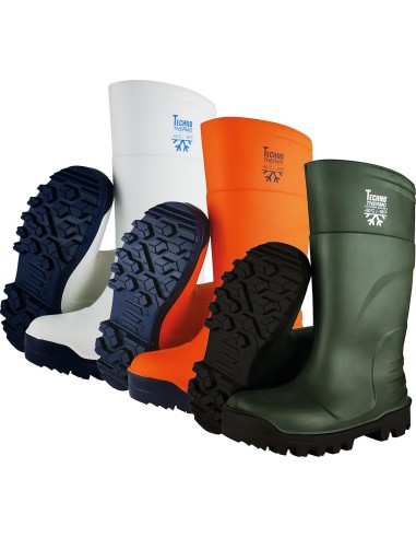 Bota thermo s5 pu -50º talla 43 blanco/azul de techno boots