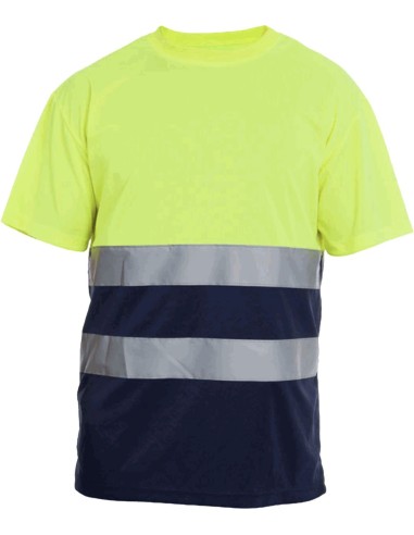 Camiseta m/c hill hv yellow/navy talla s de tomas bodero