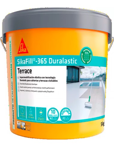 Revestimiento acrilico sikafill-365 20kg gris de sika