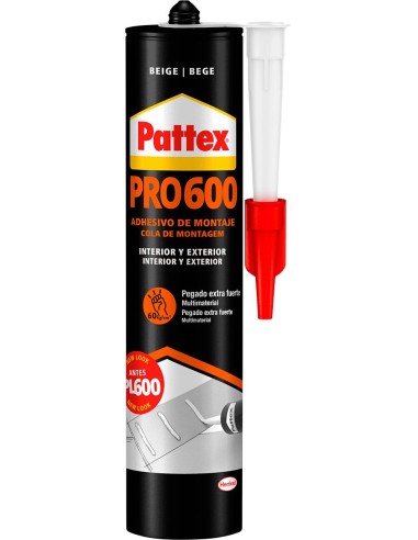 Pattex pro600 cartucho 300ml 2965651 de pattex caja de 12