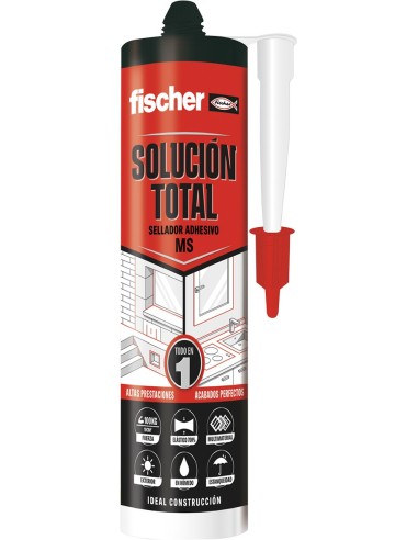 Polimero ms solucion total 290ml 570949 negro de fischer caja