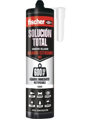 Polimero ms ultra agarre 290ml 572470 blanco de fischer caja de