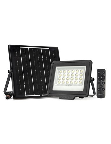 Foco ext led solar abora 350lm 4000k de garza