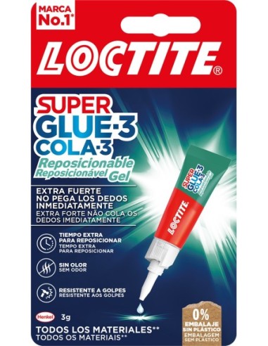 Pegamento s.glue3 gel reposic 3gr2943113 de loctite caja de 12