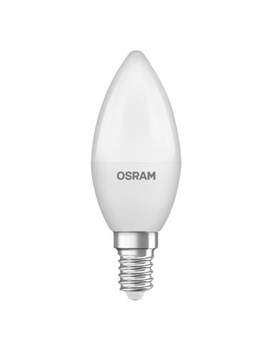 Bombilla led vela 4,9w e14 470lm 6500k de osram caja de 6 unidades