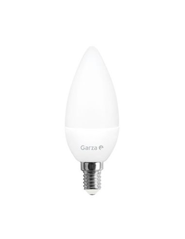 Bombilla led vela 4,2w e14 470l 4000k de garza caja de 10 unidades