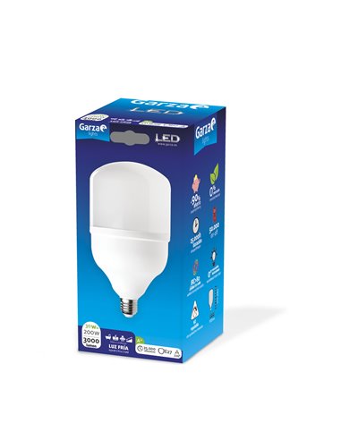 Bombilla led t120 40w e27 4300l 6500k de garza caja de 6 unidades