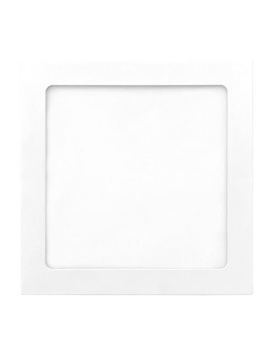 Downlight cuadrado 225mm 18w 1600lm 6500k blanco de garza