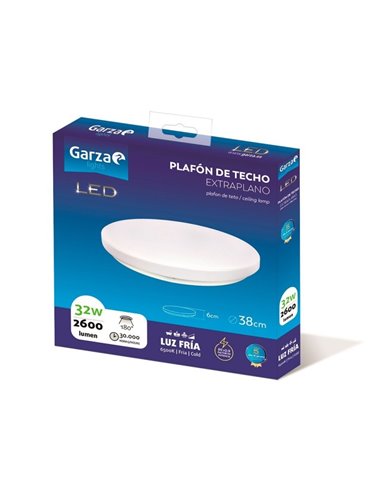 Plafon led circular ø330 24w 1900lm 6500k de garza