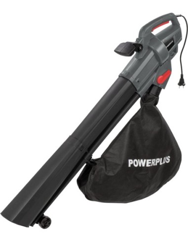 Aspirador soplador triturador poweg9014 40l 3300w de powerplus